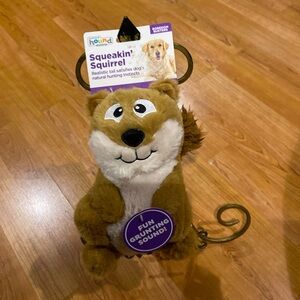 Outward Hound Hide-A-Squirrel Dog Toy 8.5” Clinker & Loud Squeaker